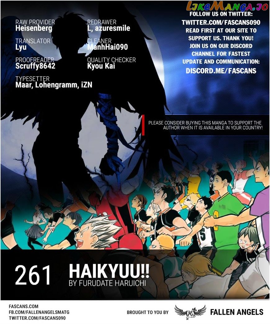 Haikyuu!!, Chapter 261 image 19